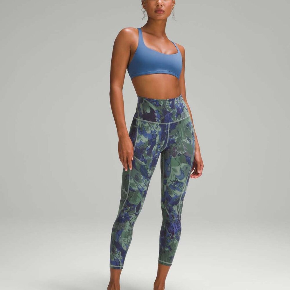 Align High-Rise Pant with Pockets 25" NOUVEAU MARBLE Palm Court Multi